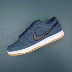 Nike SB Dunk Low Navy Black Gum Men Shoes CW7463-401 