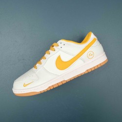 Nike SB Dunk Low Off White Yellow Men Sports Shoes 