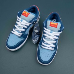 Nike SB Dunk Low Pro Ltblue Blue Red Men Casual Shoes 