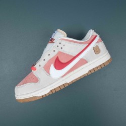 Nike SB Dunk Low SE Double Swoosh Sail Red Pink Women Casual Shoes 