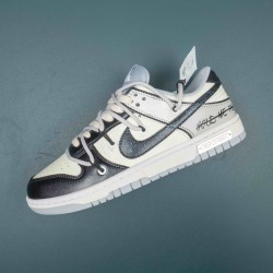 Nike SB Dunk Low White Black Grey For Men Casual Shoes 