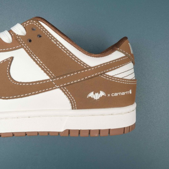 Nike SB Dunk Low White Brown Women Casual Shoes