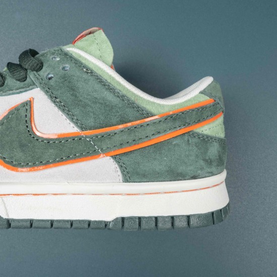 Nike SB Dunk Low White Green Orange For Men Casual Shoes