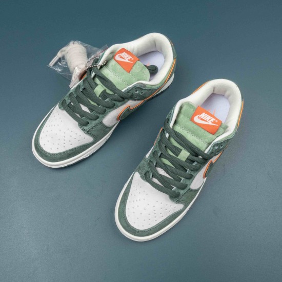 Nike SB Dunk Low White Green Orange For Men Casual Shoes