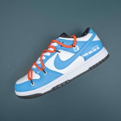 Nike SB Dunk LtBlue White Orange Black Men Casual Shoes 