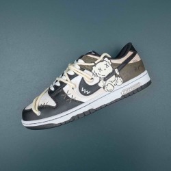 Nike SB Dunk Retro White Black Brown Men Casual Shoes DD1391-100 