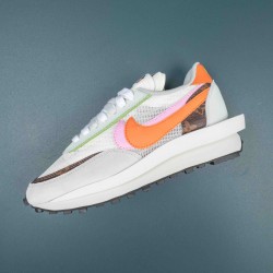 Nike LDWaffle Sacai Medium Grey Orange Pink Men Shoes 