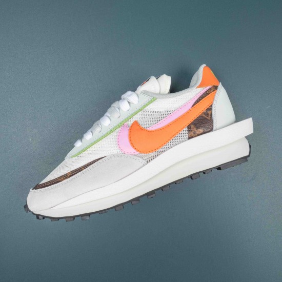 Nike LDWaffle Sacai Medium Grey Orange Pink Men Shoes