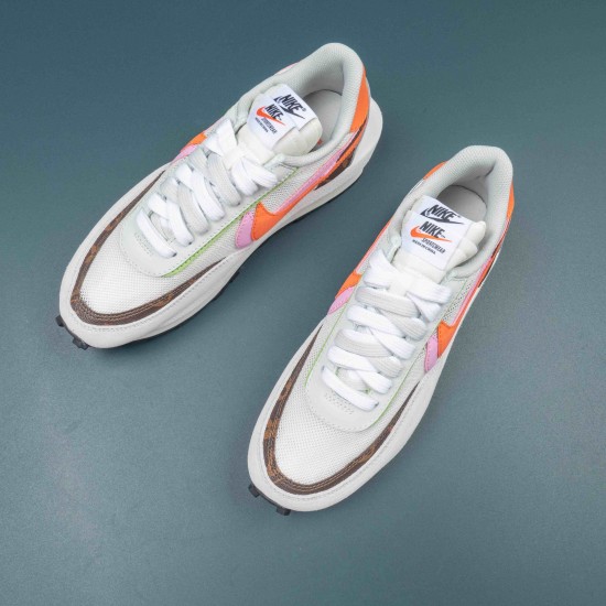 Nike LDWaffle Sacai Medium Grey Orange Pink Men Shoes