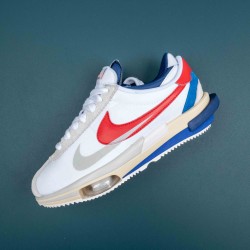 Nike Zoom Cortez SP sacai White University Red Blue Men Shoes 