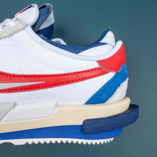 Nike Zoom Cortez SP sacai White University Red Blue Men Shoes