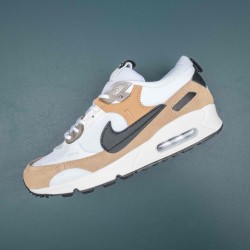 Nike Air Max 90 Futura White Brown Running Shoes For Men 