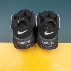 Nike Air More Uptempo x AMBUSH Black Running Shoes For Men 