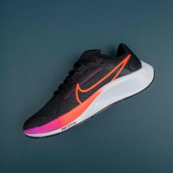 Nike Air Zoom Pegasus 38 Black Orang Pink Running Shoes For Men 