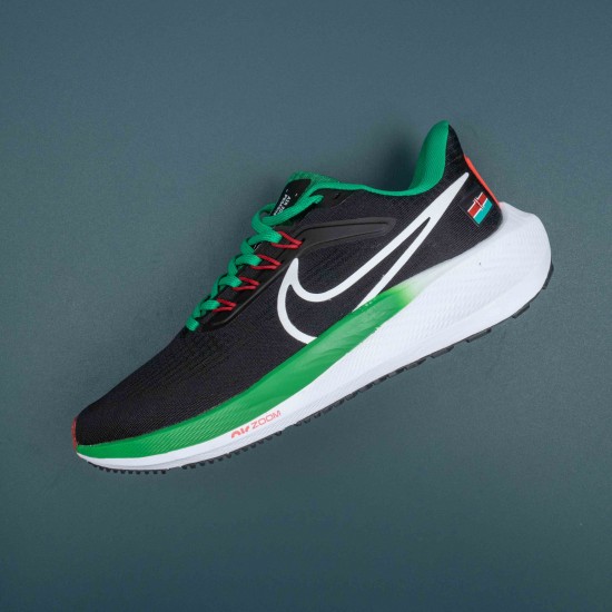 Nike Air Zoom Pegasus 39 Black Green Red Running Shoes For Men