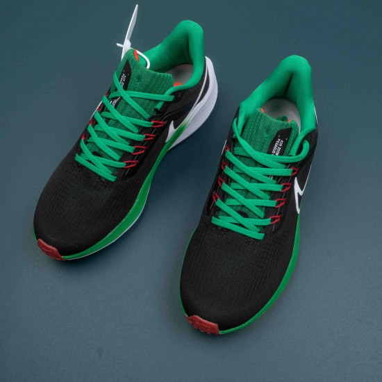 Nike Air Zoom Pegasus 39 Black Green Red Running Shoes For Men