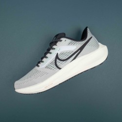 Nike Air Zoom Pegasus 39 White Gray Running Shoes For Men 