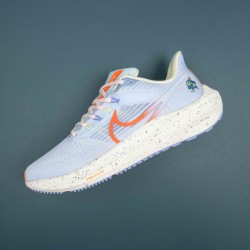 Nike Air Zoom Pegasus 39 White Orange Running Shoes For Men 