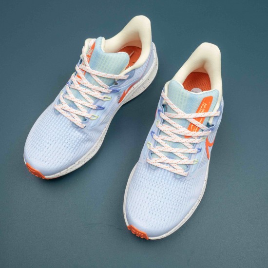 Nike Air Zoom Pegasus 39 White Orange Running Shoes For Men