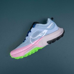 Nike Air Zoom Terra Kiger 7 Pink Blue Running Shoes For Men 