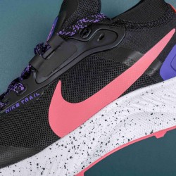 Nike Pegasus Trail Black Fuchsia Running Shoes For Men 