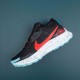 Nike Pegasus Trail Black Red White Running Shoes For Men