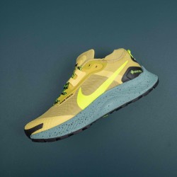 Nike Pegasus Trail Yellow Green Running Shoes For Men 