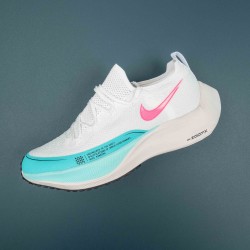 Nike Zoomx White Pink Blue Running Shoes For Men 