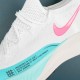 Nike Zoomx White Pink Blue Running Shoes For Men