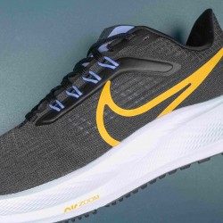 Nlke Air Zoom Pegasus 39 Black Yellow Running Shoes For Men 