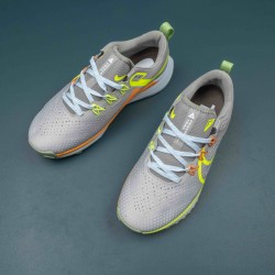 Nlke React Pegasus Trail 4 Gray Yellow Running Shoes For Men 