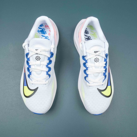 Nlke Zoom Fly 5 White Blue Green Running Shoes For Men