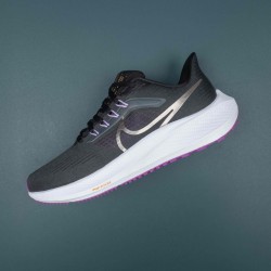 Nlke Zoom Pegasus 39 Black Silver Running Shoes For Men 