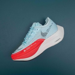 Nlke ZoomX Vaporfly Next 2 LtBlue Red Running Shoes For Men 