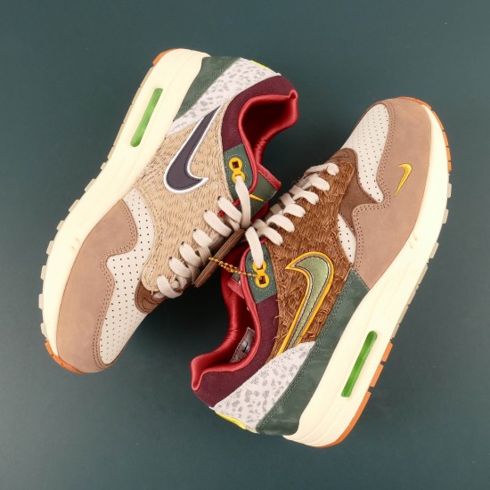 Top Quality Division Street x Nike Air Max 1 Green Brown For Women And Men Shoes For Sale