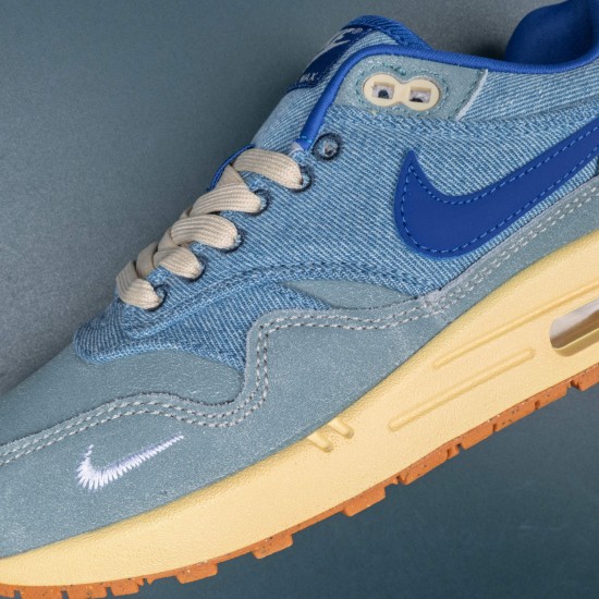 Nike Air Max 1 Premium Mineral Slate DV3050-300 Ltblue Blue For Women And Men