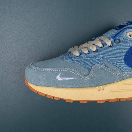 Nike Air Max 1 Premium Mineral Slate DV3050-300 Ltblue Blue For Women And Men